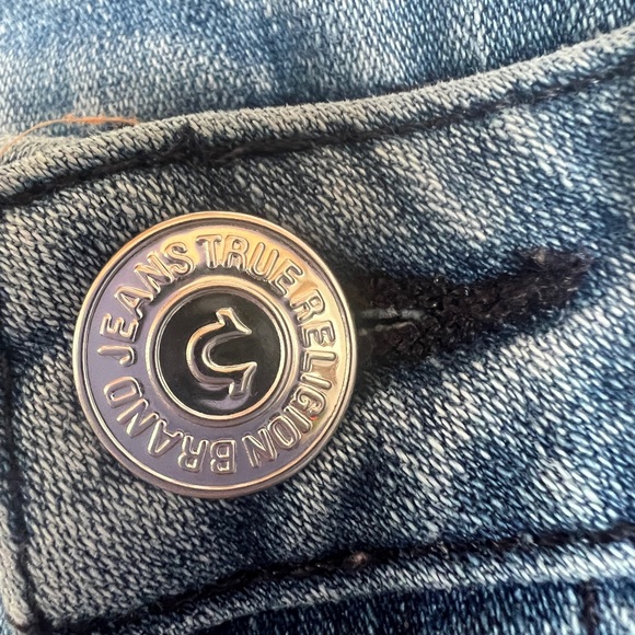 🌸 True Religion “Section Skinny” Floral Jeans – Size 31 🌸 - Picture 3 of 6